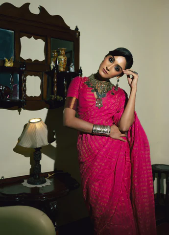 saree caption for instagram